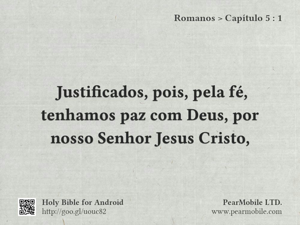 Romanos, Capítulo 5:1